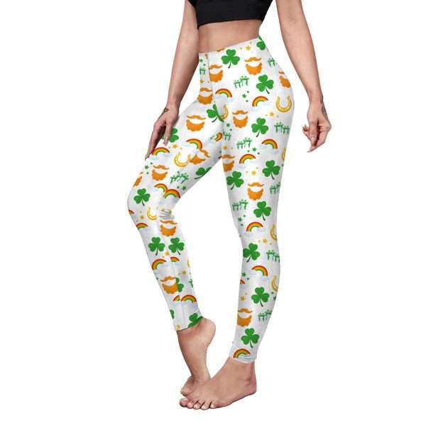 Saint Patrick's Day Costume Digital Printed With Hip Lifting Fitness Pants - Image 5