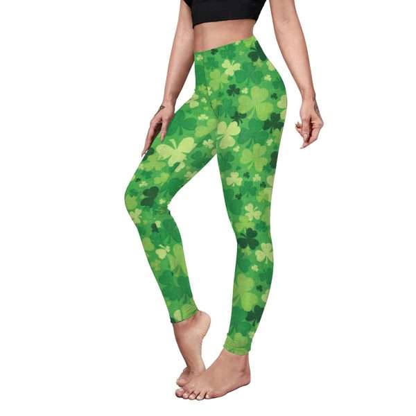 Saint Patrick's Day Costume Digital Printed With Hip Lifting Fitness Pants - Image 6